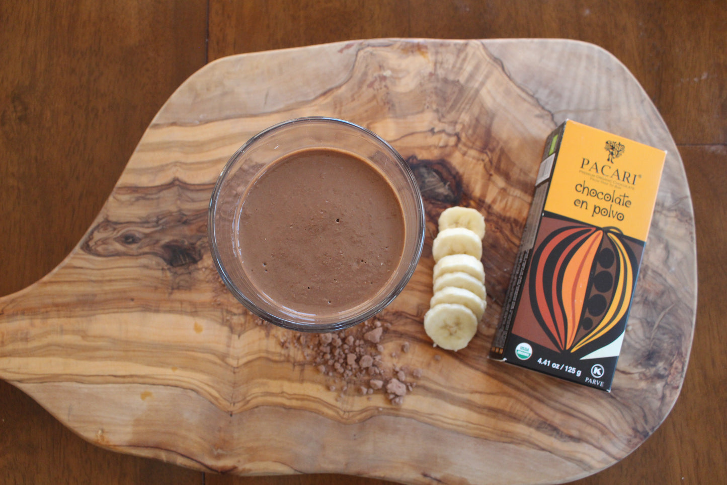 Chocolate banana smoothie