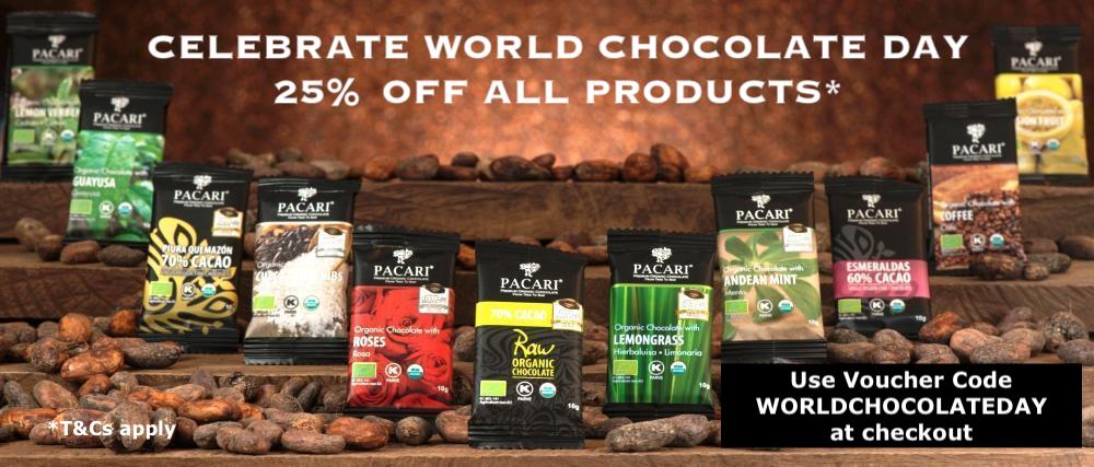 Celebrate World Chocolate Day with 25% Off Pacari Chocolates! (One Day Only)